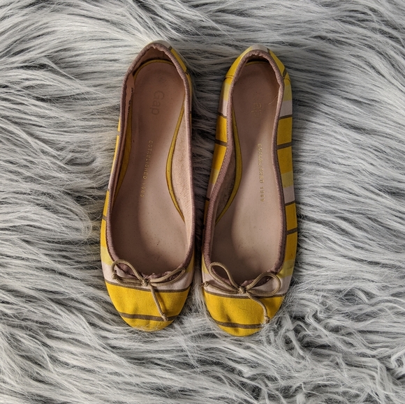 GAP Yellow Stripe Ballet Flats - Picture 4 of 12